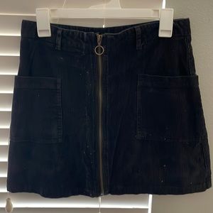 Altar’s State velvet mini skirt - size medium